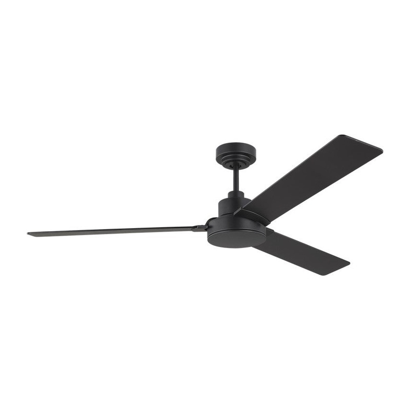 Generation Lighting 3JVR58MBK Jovie 58"Ceiling Fan, Midnight Black
