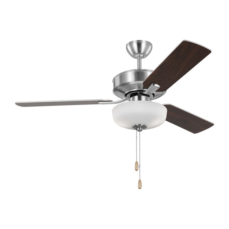 Generation Lighting 3LD48BSD Linden 48'' Ceiling Fan, Brushed Steel