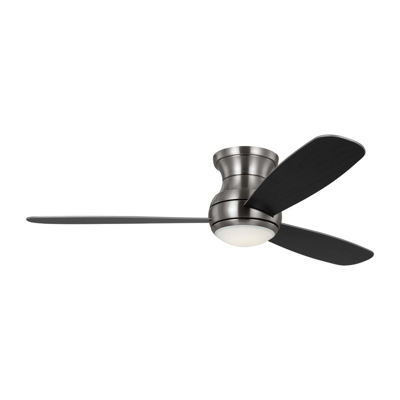 Generation Lighting 3OBSHR52BSD Orbis 52"Ceiling Fan, Brushed Steel