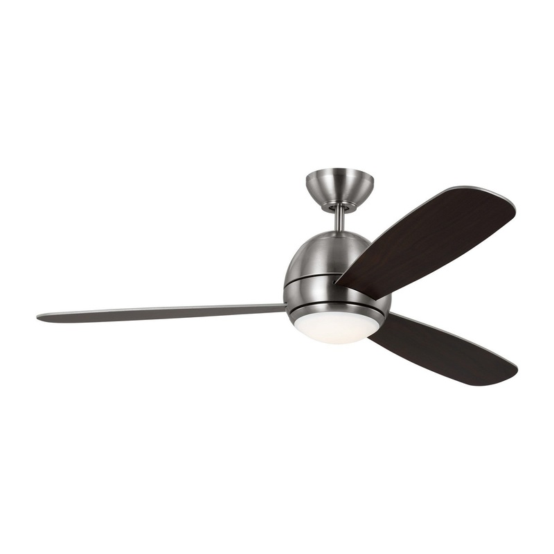 Generation Lighting 3OBSR52BSD Orbis 52"Ceiling Fan, Brushed Steel