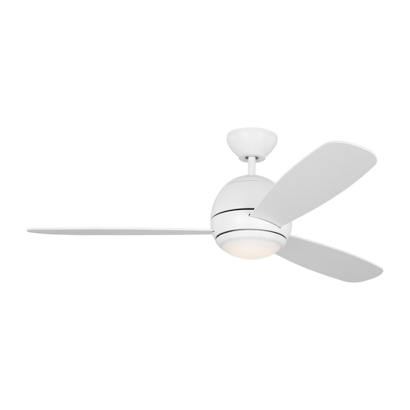 Generation Lighting 3OBSR52RZWD Orbis 52"Ceiling Fan, Matte White