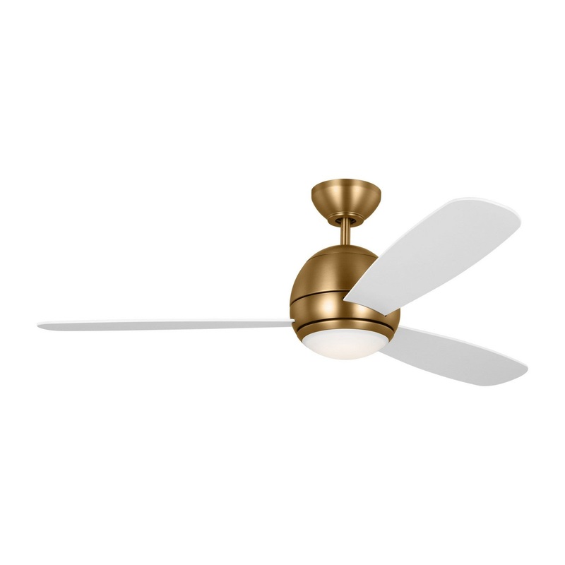 Generation Lighting 3OBSR52SBD Orbis 52"Ceiling Fan, Satin Brass