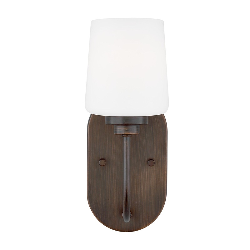 Generation Lighting 4102801-710 Windom One Light Wall / Bath Sconce, Bronze