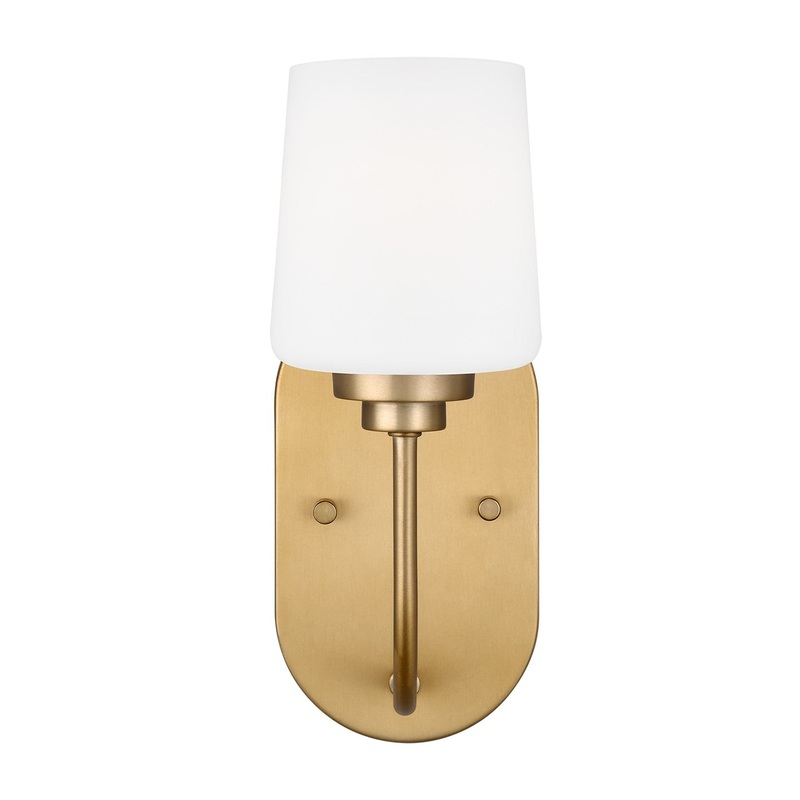 Generation Lighting 4102801-848 Windom One Light Wall / Bath Sconce, Satin Brass