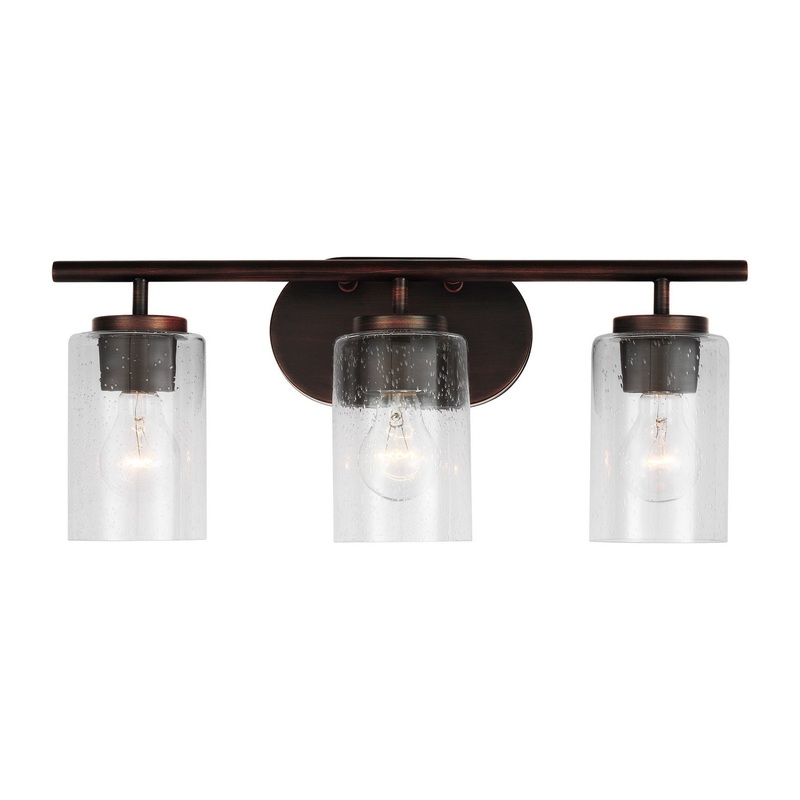 Generation Lighting 41172-710 Oslo Three Light Wall / Bath, Bronze