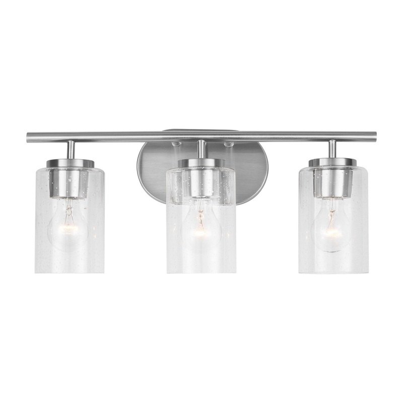 Generation Lighting 41172-962 Oslo Three Light Wall / Bath, Brushed Nickel