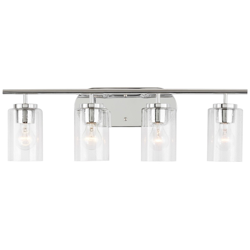 Generation Lighting 41173-05 Oslo Four Light Wall / Bath, Chrome