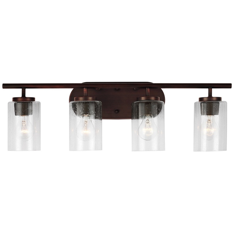 Generation Lighting 41173-710 Oslo Four Light Wall / Bath, Bronze