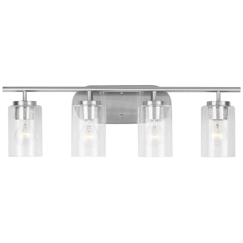 Generation Lighting 41173-962 Oslo Four Light Wall / Bath, Brushed Nickel