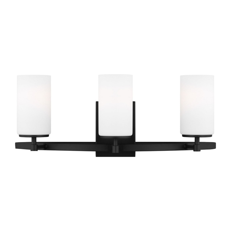 Generation Lighting 4424603-112 Alturas Three Light Wall / Bath, Midnight Black