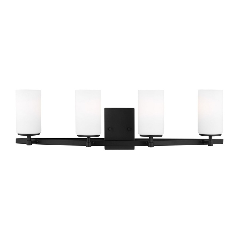 Generation Lighting 4424604EN3-112 Alturas Four Light Wall / Bath, Midnight Black
