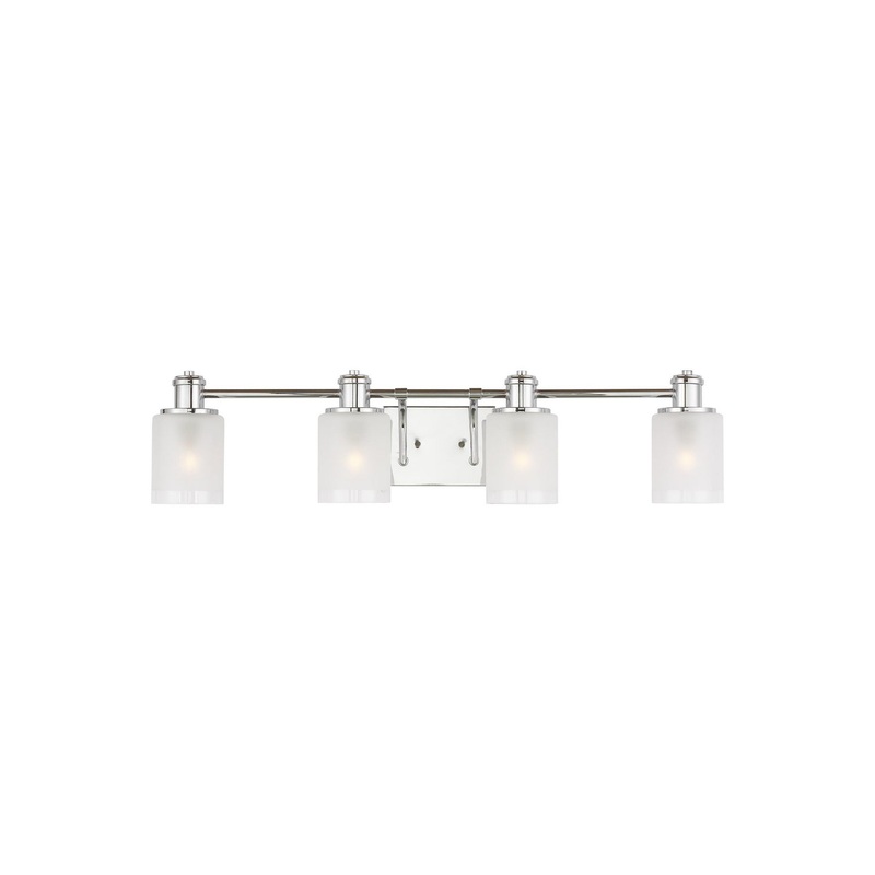 Generation Lighting 4439804EN3-05 Norwood Four Light Wall / Bath, Chrome (Discontinued)