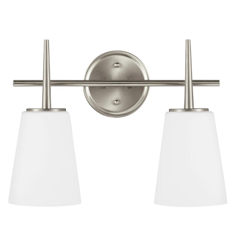 Generation Lighting 4440402EN3-962 Driscoll Two Light Wall / Bath, Brushed Nickel