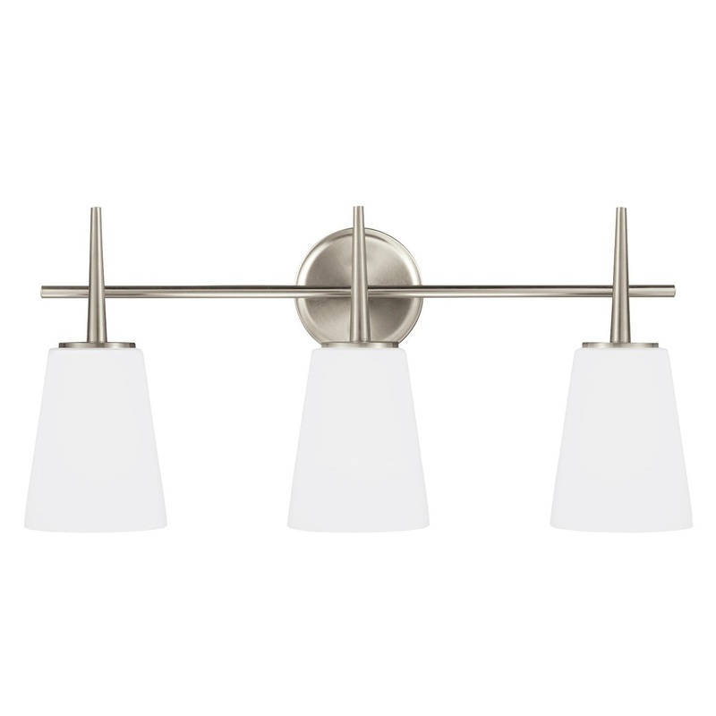 Generation Lighting 4440403-962 Driscoll Three Light Wall / Bath, Brushed Nickel