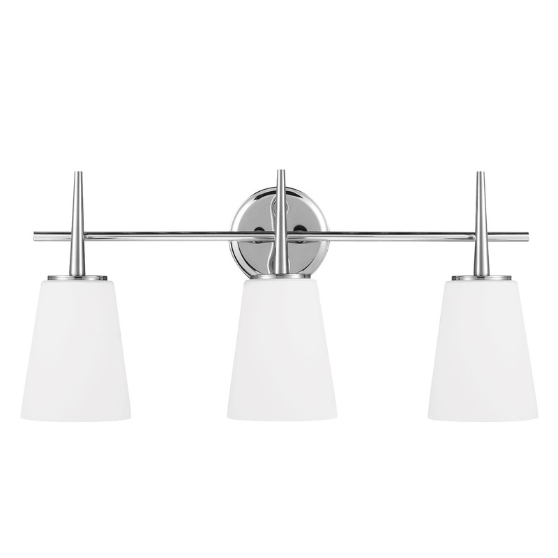 Generation Lighting 4440403EN3-05 Driscoll Three Light Wall / Bath, Chrome
