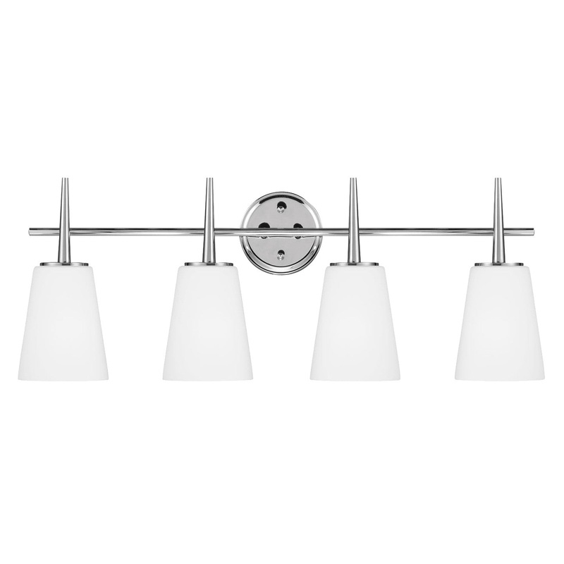 Generation Lighting 4440404-05 Driscoll Four Light Wall / Bath, Chrome