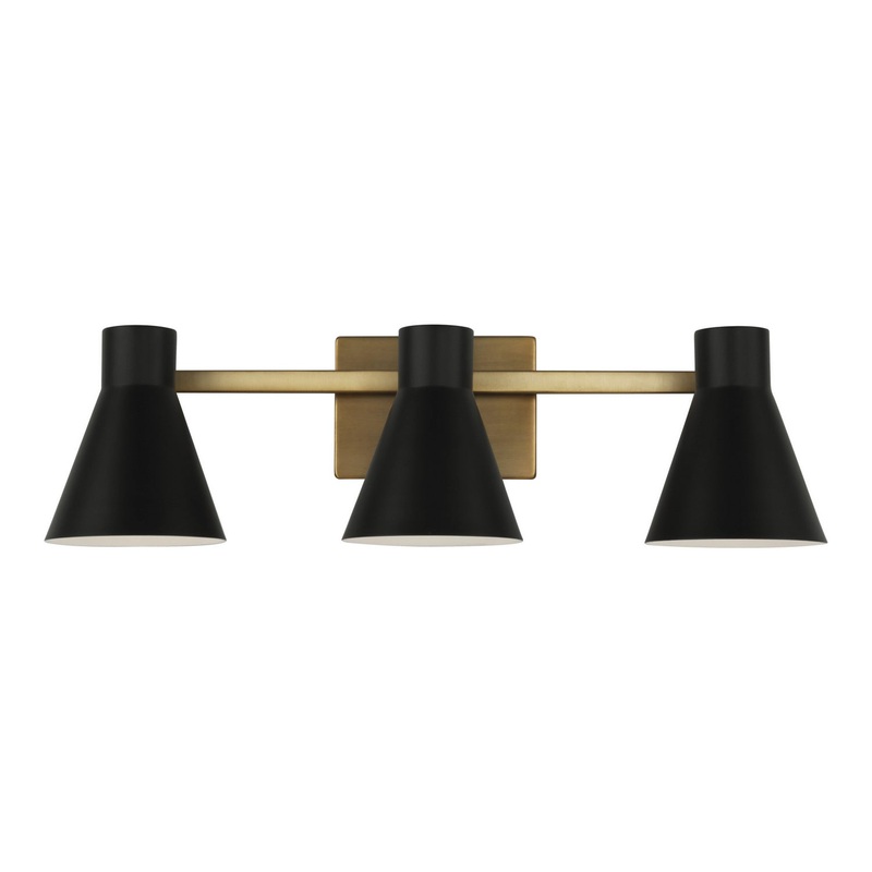 Generation Lighting 4441303-848 Towner Three Light Wall / Bath, Satin Brass