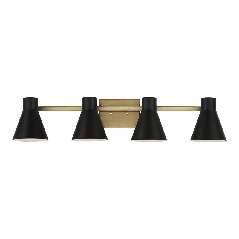 Generation Lighting 4441304-848 Towner Four Light Wall / Bath, Satin Brass