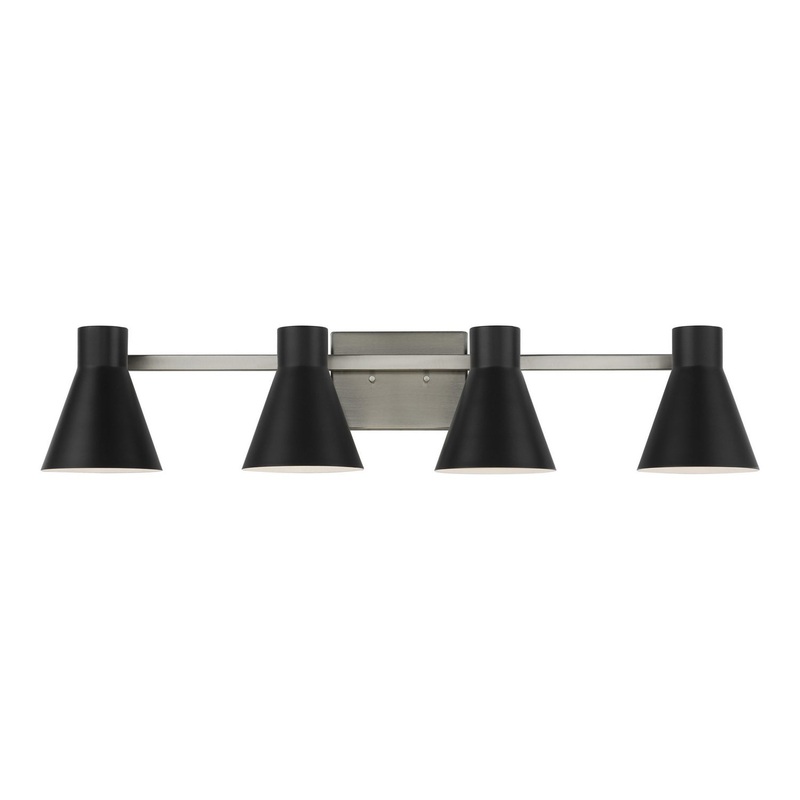 Generation Lighting 4441304-962 Towner Four Light Wall / Bath, Brushed Nickel