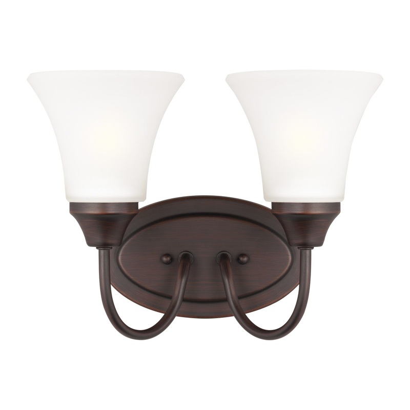 Generation Lighting 44806-710 Holman Two Light Wall / Bath, Bronze