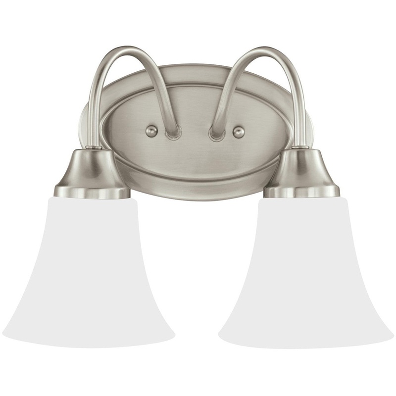 Generation Lighting 44806-962 Holman Two Light Wall / Bath, Brushed Nickel