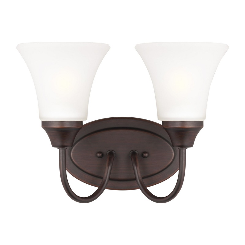 Generation Lighting 44806EN3-710 Holman Two Light Wall / Bath, Bronze