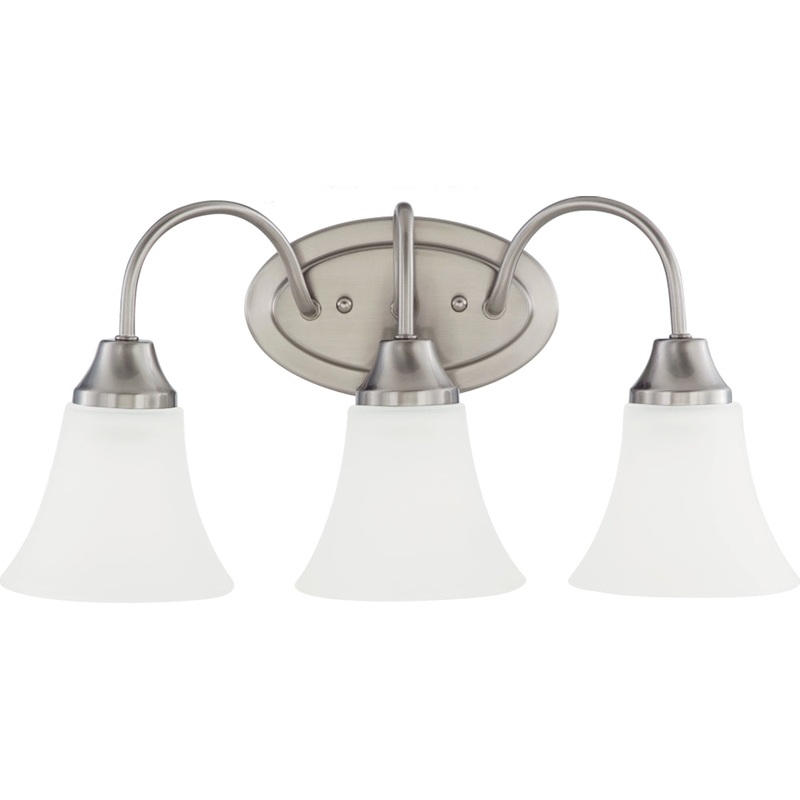 Generation Lighting 44807-962 Holman Three Light Wall / Bath, Brushed Nickel
