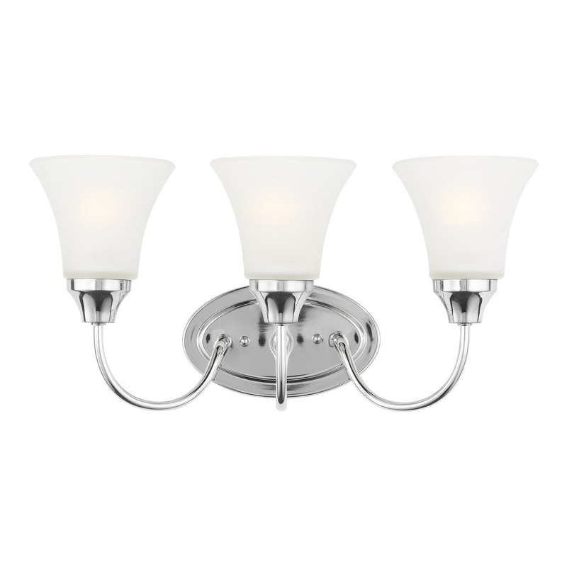 Generation Lighting 44807EN3-05 Holman Three Light Wall / Bath, Chrome