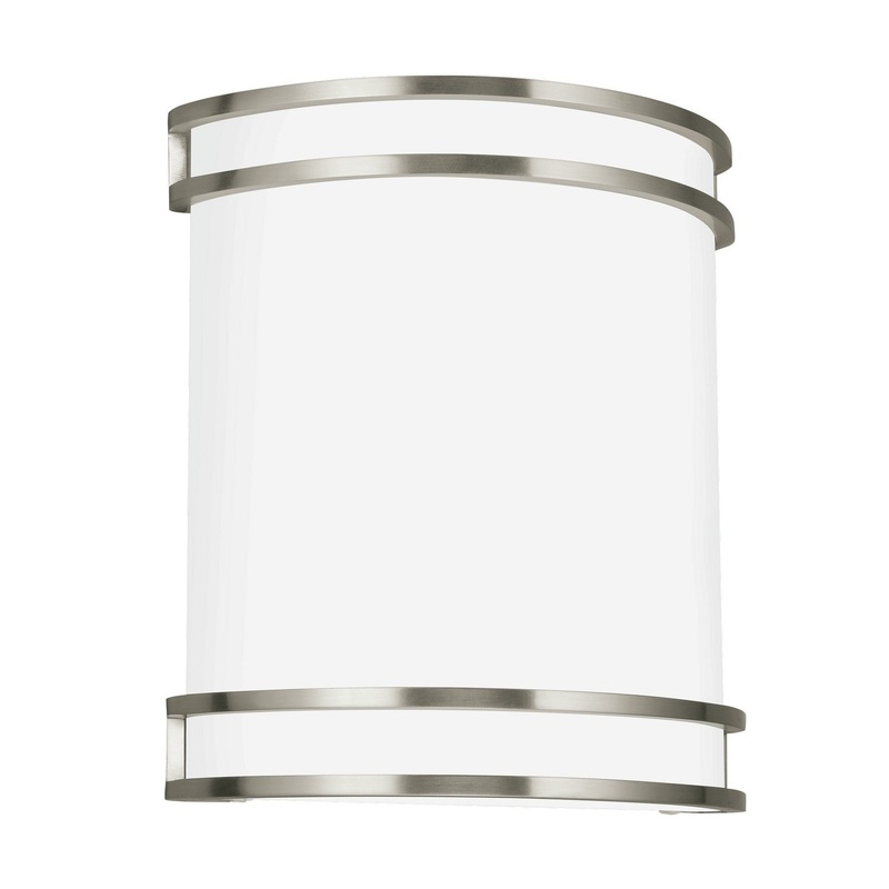 Generation Lighting 4933593S-962 Ravel LED Wall / Bath Sconce, Brushed Nickel