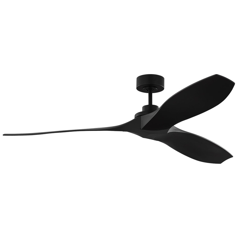 Visual Comfort Fan 3CLNCSM60MBK Collins Coastal 60 Smart Ceiling Fan, Midnight Black