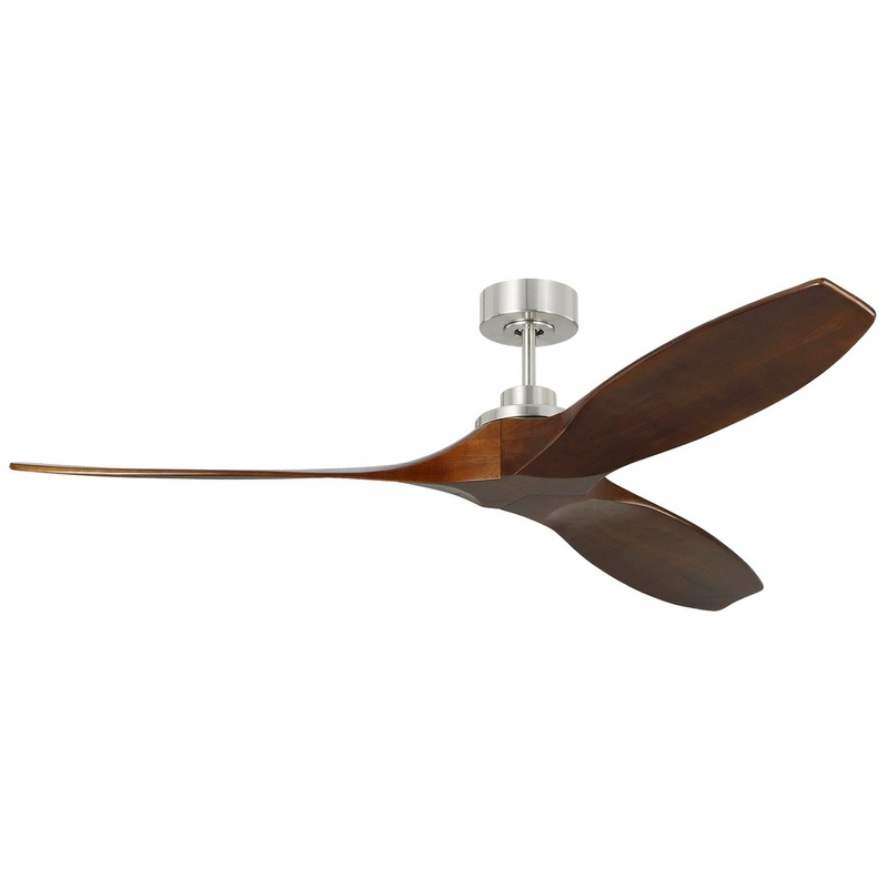 Visual Comfort Fan 3CLNSM60BS Collins 60 Smart Ceiling Fan, Brushed Steel