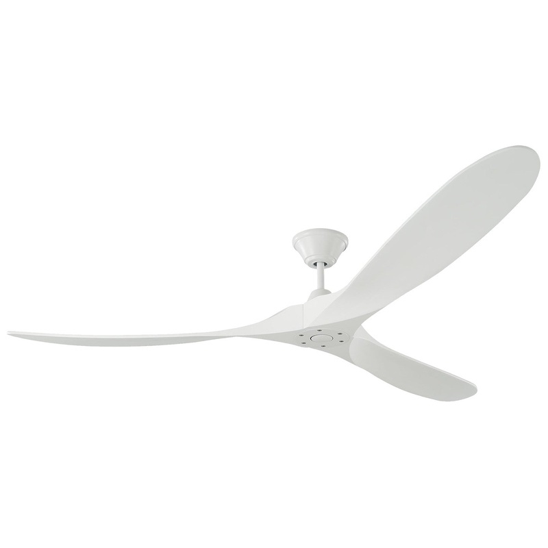 Visual Comfort Fan 3MAVR70RZW Maverick 70" Ceiling Fan, Matte White