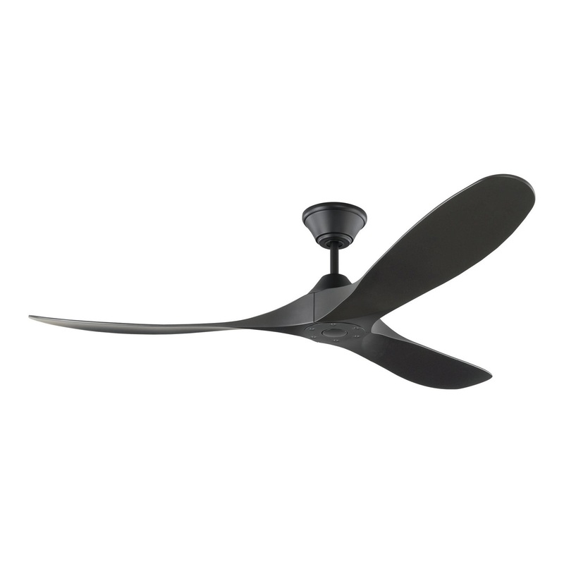 Visual Comfort Fan 3MGMR60MBKMBK Coastal Maverick 60" Ceiling Fan, Midnight Black (Discontinued)