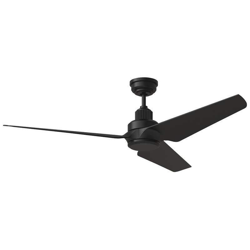Visual Comfort Fan 3RULSM52MBKD Ruhlmann 52 Smart LED Ceiling Fan, Midnight Black