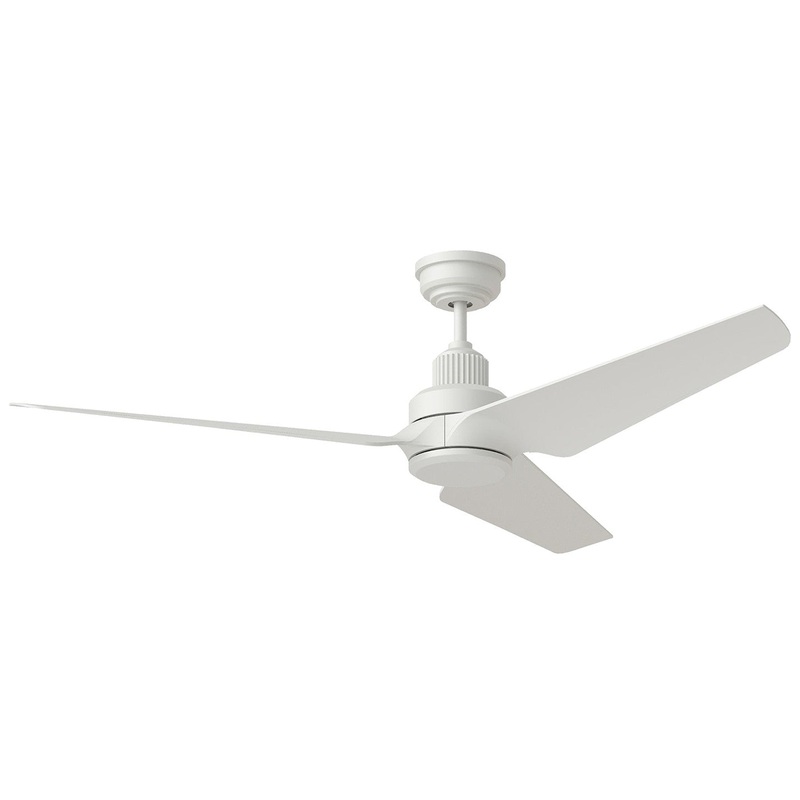 Visual Comfort Fan 3RULSM52RZWD Ruhlmann 52 Smart LED Ceiling Fan, Matte White