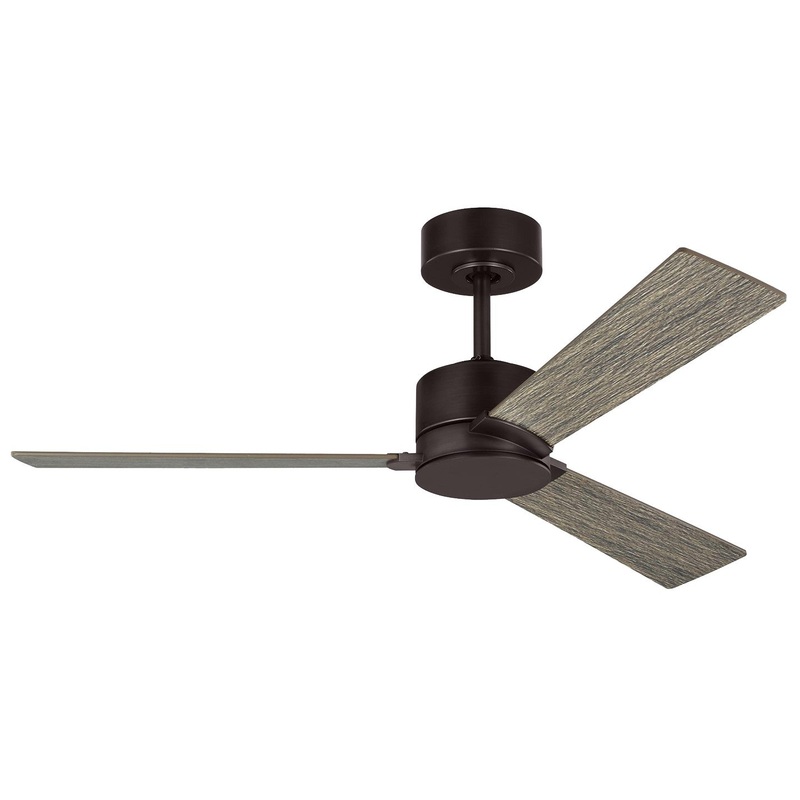 Visual Comfort Fan 3RZR44AGP Rozzen 44 Ceiling Fan, Aged Pewter (Discontinued)
