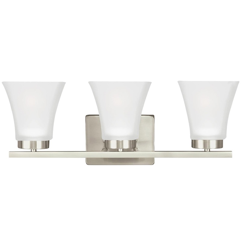Generation Lighting 4411603EN3-962 Bayfield Three Light Wall / Bath, Brushed Nickel