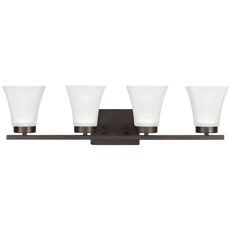 Generation Lighting 4411604-710 Bayfield Four Light Wall / Bath, Bronze