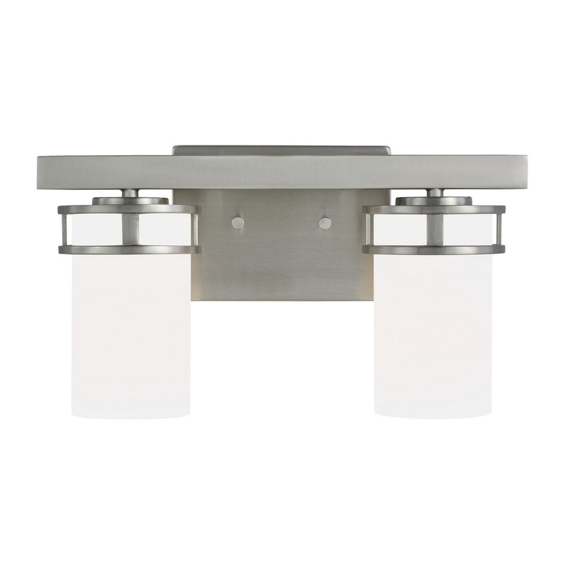 Generation Lighting 4421602-962 Robie Two Light Wall / Bath, Brushed Nickel