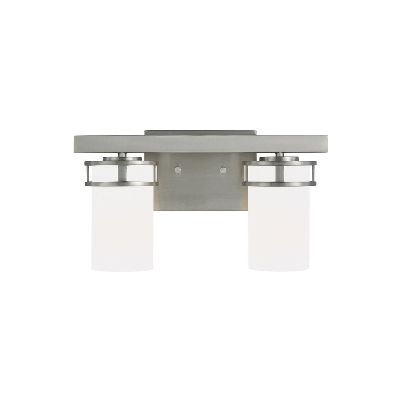 Generation Lighting 4421602EN3-962 Robie Two Light Wall / Bath, Brushed Nickel