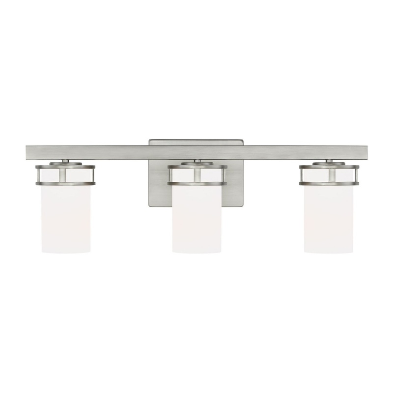 Generation Lighting 4421603-962 Robie Three Light Wall / Bath, Brushed Nickel