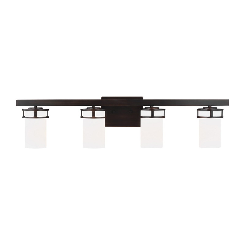 Generation Lighting 4421604-710 Robie Four Light Wall / Bath, Bronze