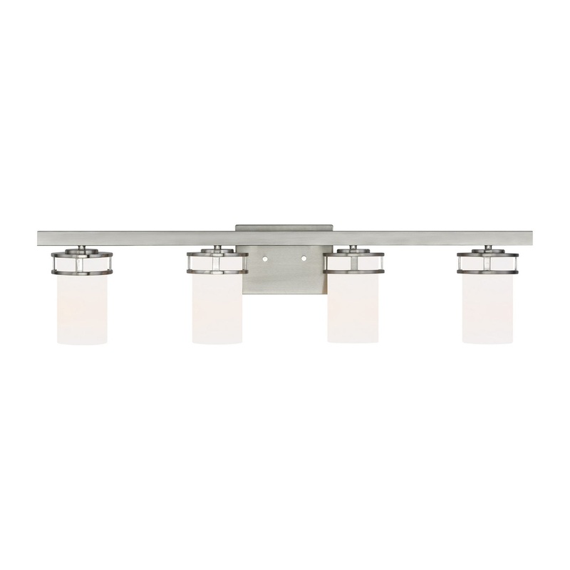Generation Lighting 4421604-962 Robie Four Light Wall / Bath, Brushed Nickel