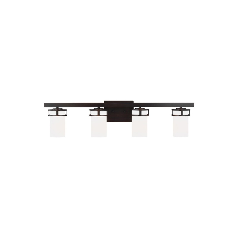 Generation Lighting 4421604EN3-710 Robie Four Light Wall / Bath, Bronze