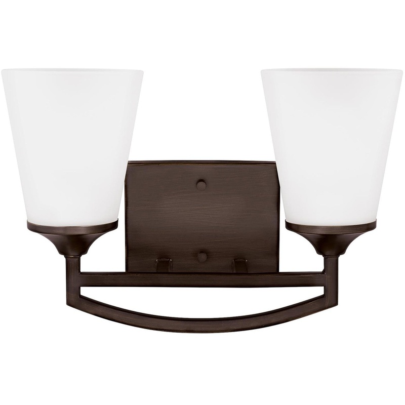 Generation Lighting 4424502EN3-710 Hanford Two Light Wall / Bath, Bronze