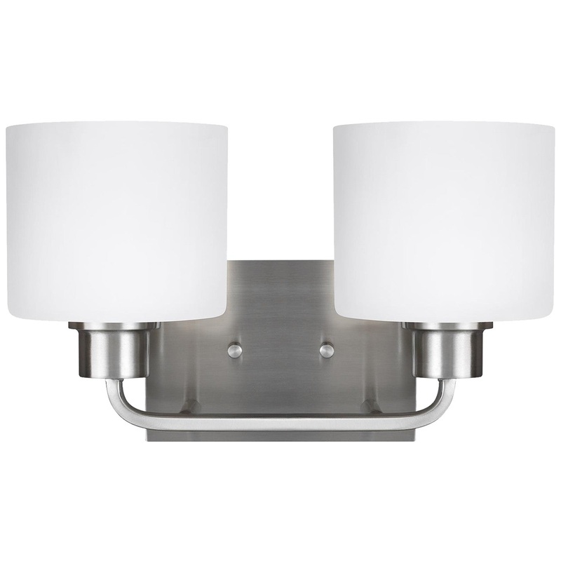Generation Lighting 4428802EN3-962 Canfield Two Light Wall / Bath, Brushed Nickel