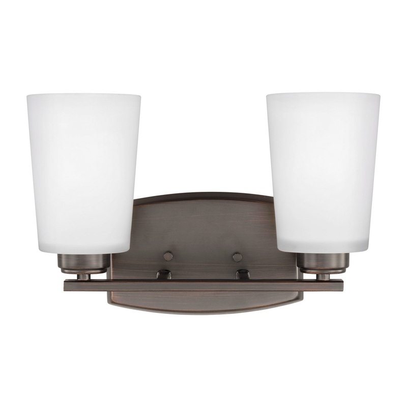 Generation Lighting 4428902-710 Franport Two Light Wall / Bath, Bronze