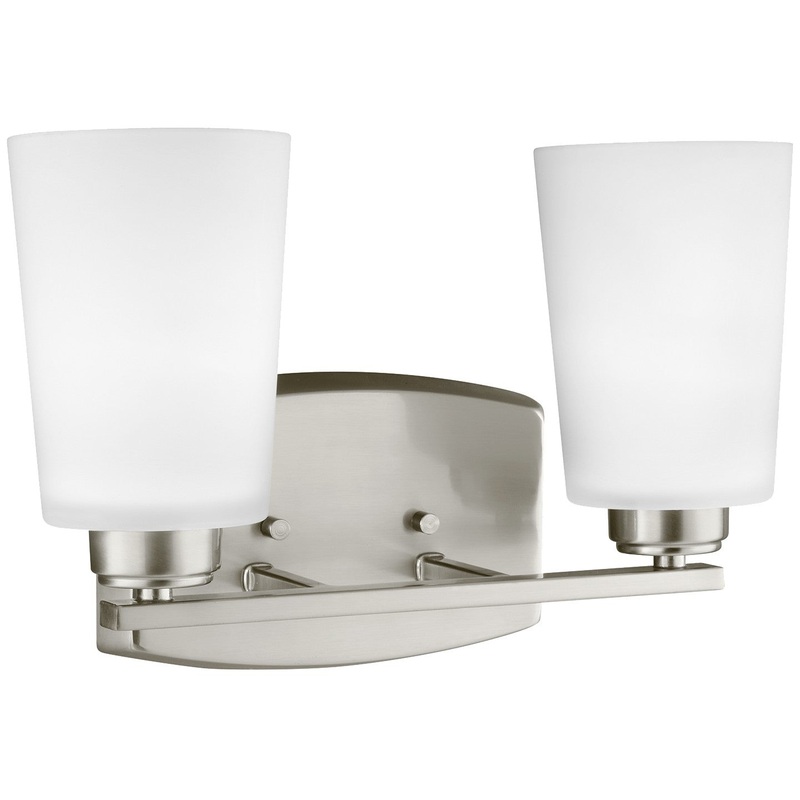Generation Lighting 4428902-962 Franport Two Light Wall / Bath, Brushed Nickel