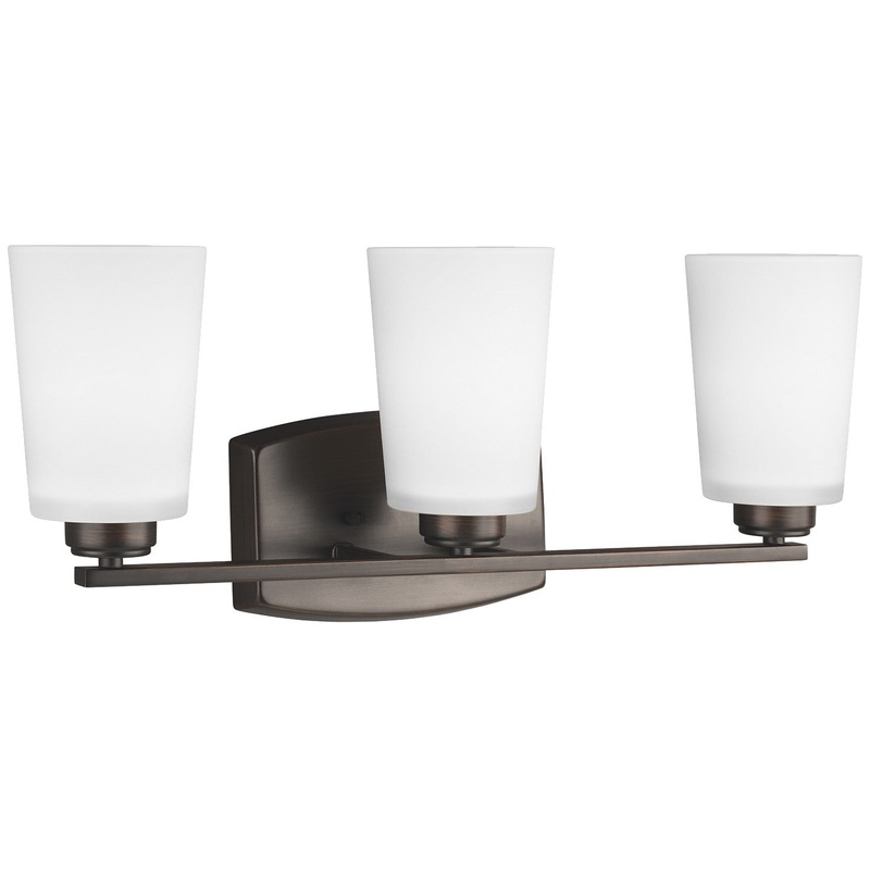 Generation Lighting 4428903-710 Franport Three Light Wall / Bath, Bronze