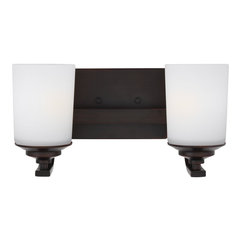 Generation Lighting 4430702-710 Kemal Two Light Wall / Bath, Bronze